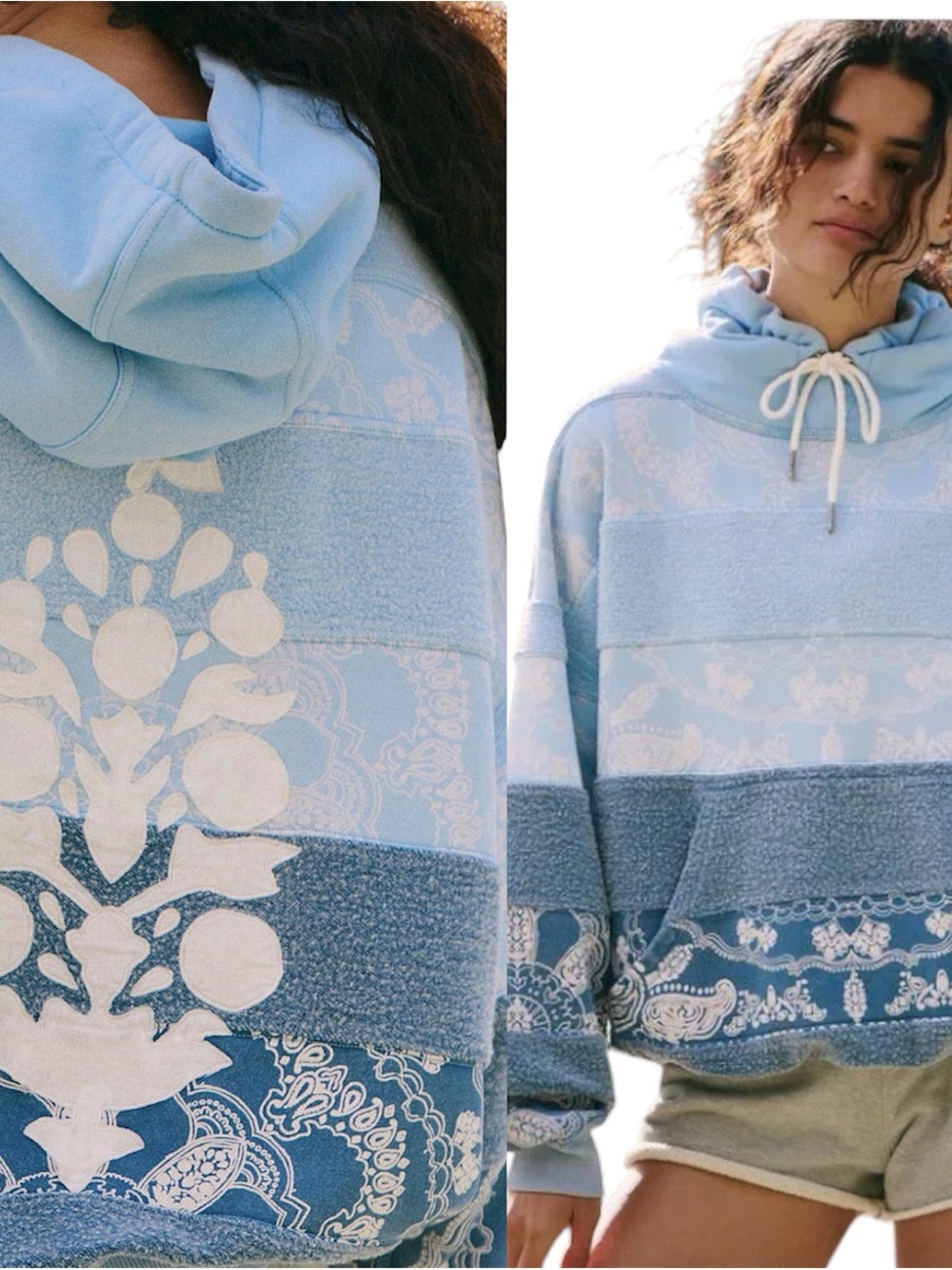 FREE PEOPLE x movement Bandana Final Call Logo Hoodie Blue
Indigo size XS